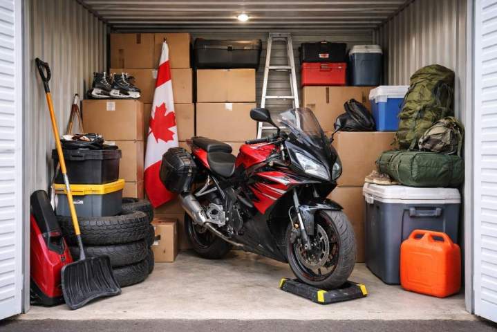 Entrepôt de stockage de moto Gatineau
